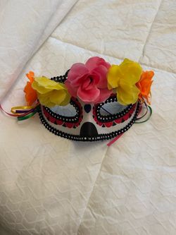 Day of the Dead Sugar Skull Costume Mask