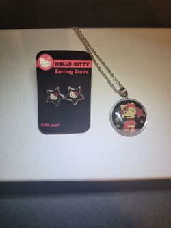 Hello Kitty Necklace Set
