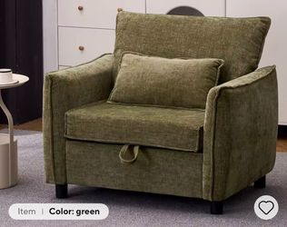 GIFTFIT Single Storage Armchair, Comfy Upholstered Accent Chair with Hidden Storage Compartment, Chenille Sofa Chair for Living, Room