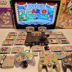 Retro N64 Video Games Paper Mario Party Zelda Blitz Pokémon Gex + More