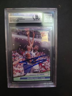Shaquille O'Neal Signed 1992-93 Fleer Ultra #328 RC (BGS | Autograph Graded 10)