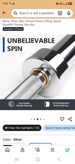 New 🔥 7ft Olympic Barbell