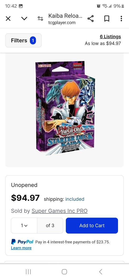 Yugioh Starter Deck Kaiba RELOADED NEW