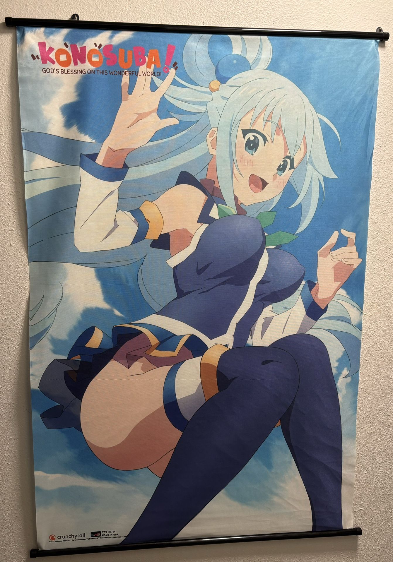 Konosuba Aqua Wall Scroll