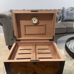 Premium Cigar Humidor for Desktop