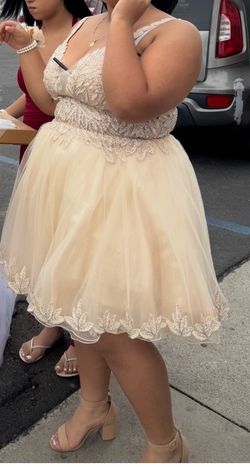 Gold dress 2xl prom Dana
