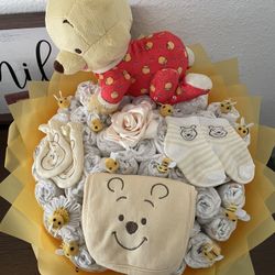Winnie the Pooh Diaper Ramo/ Bouquet