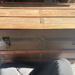 Wooden Chest With Insert 