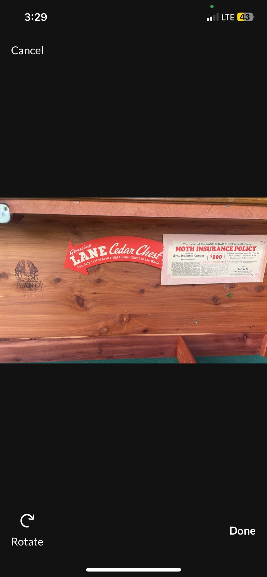 Genuine Lane Cedar Chest