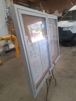 Huge Enclosed Bulletin Board