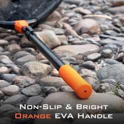 Fishing Net Fish Landing Net, Lightweight Freshwater Fishing Landing Net with Built in Length Scale, Aluminum Handle, Fish-friendly Mesh fo