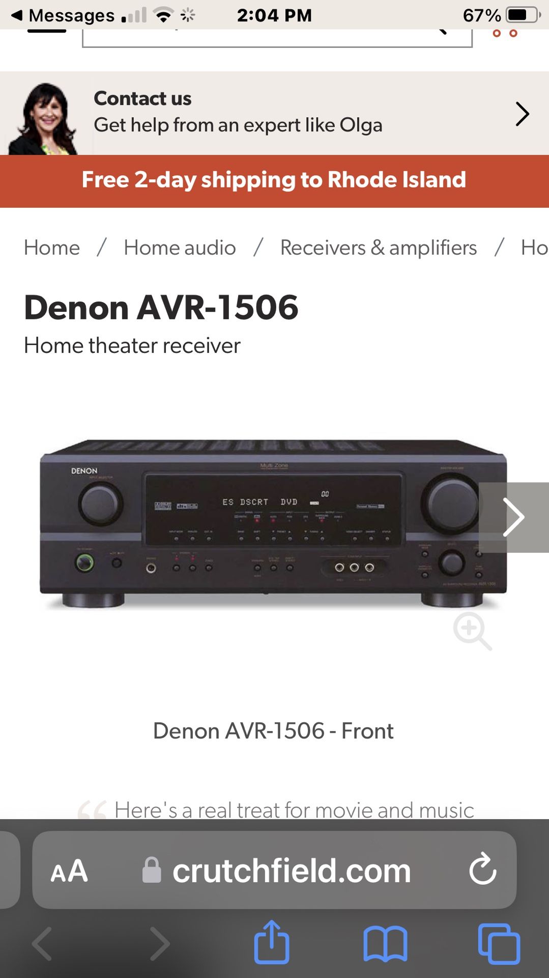 Denon Receiver