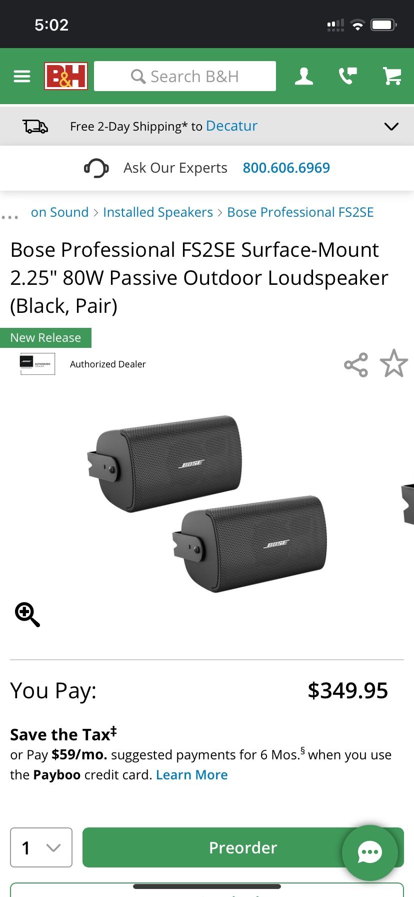 Bose Outdoor speakers