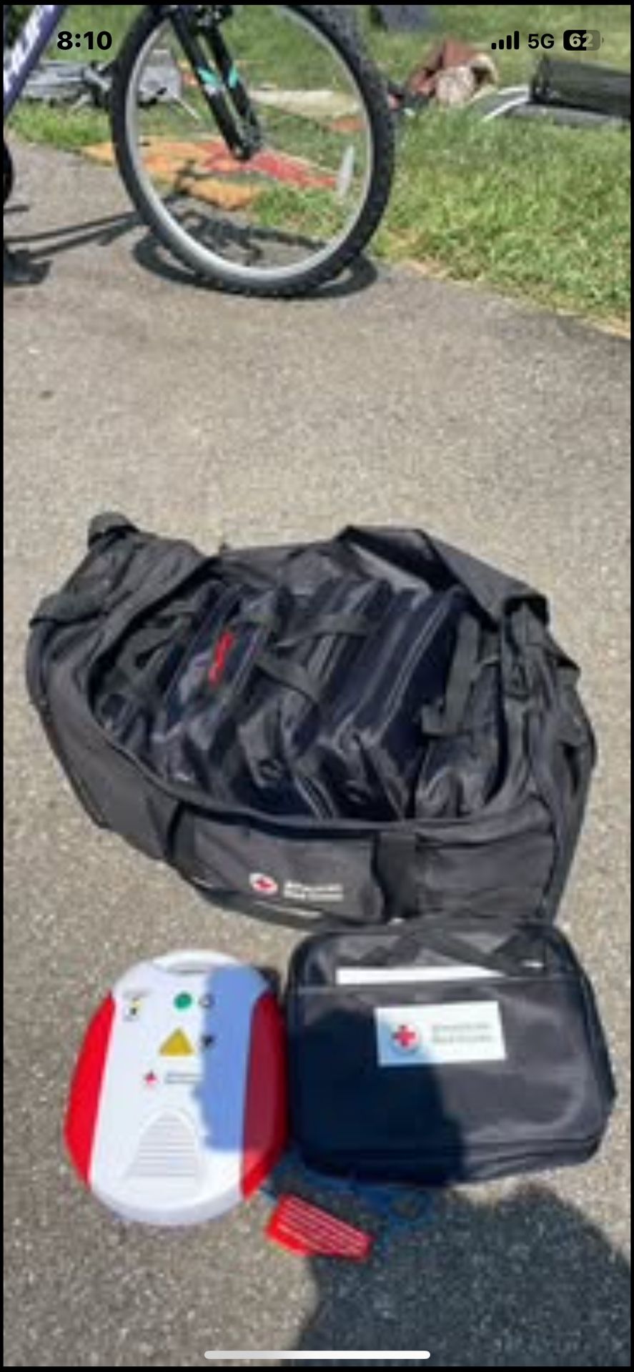 New American Red Cross Trainer AEDs With Pads And Carry Bag
