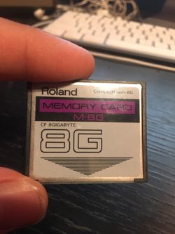 8 gb Roland compact flash card