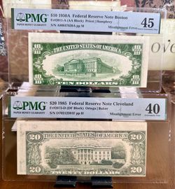 United States Misalignment Error Notes / Bills