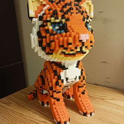 Off-brand Lego Tiger, Assembled ~6400 Pieces