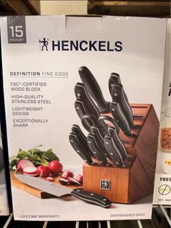 Henckels Definition Fine Edge 15 Piece Knife Set Brand New In Box