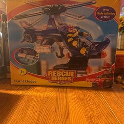 Fisher Rescue Heroes Response Chopper 2002