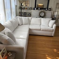 Stunning White Sectional