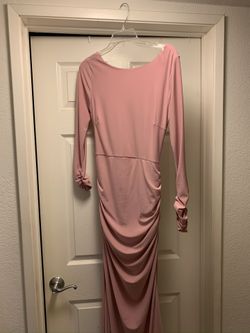 Long Sleeve Pink Dress