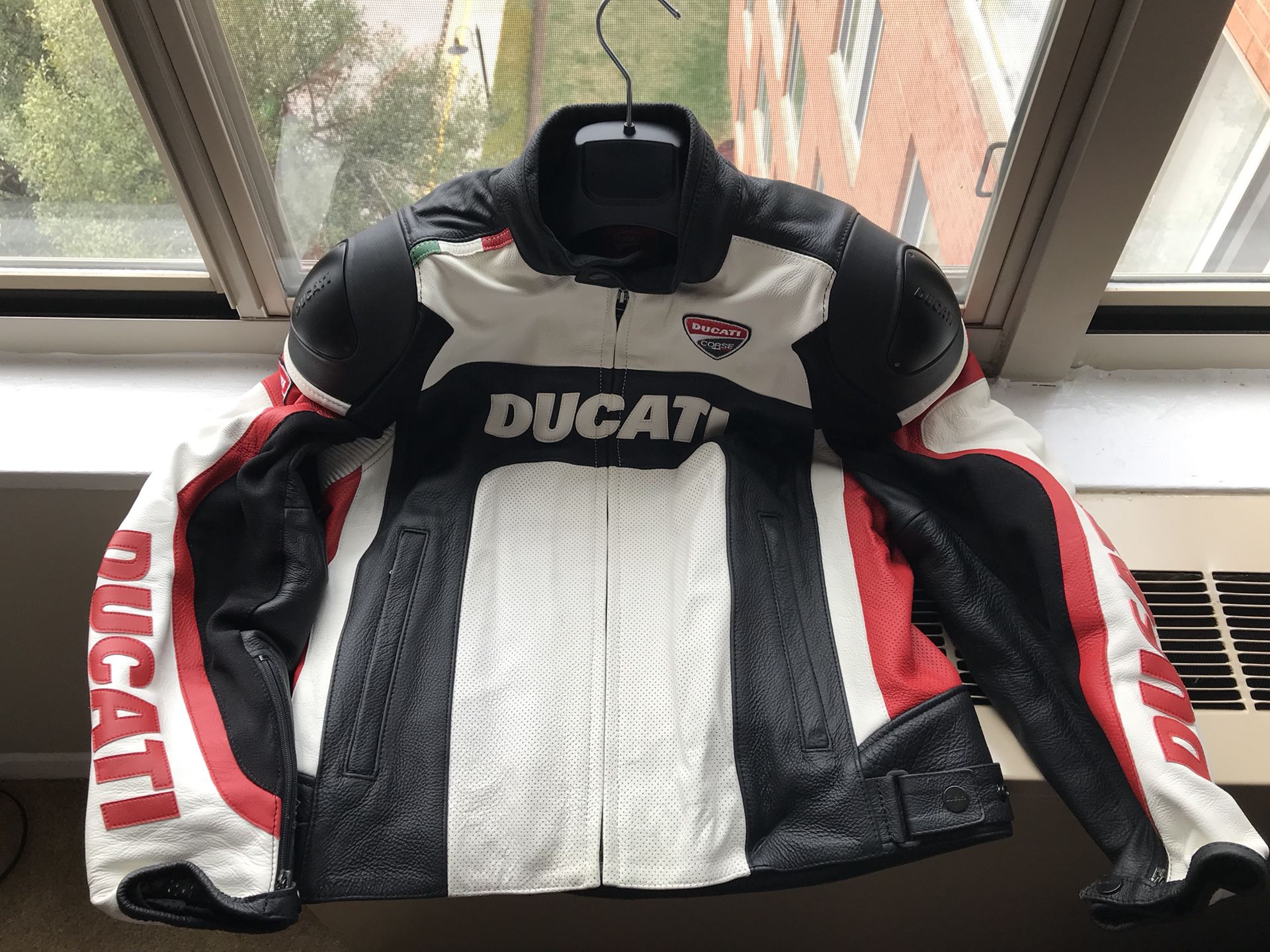 Ducati Corse Motorcycle Perforated Leather Jacket Size 50 IT (US Size 40 or M) for $285 or Best Offer