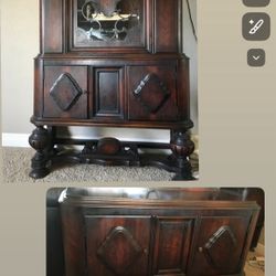 2 Pieces Solid Wood Dining Furniture 