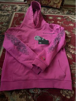 Pink Matty Boy Chrome Heart Hoodie