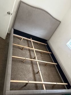 Queen bed with frame