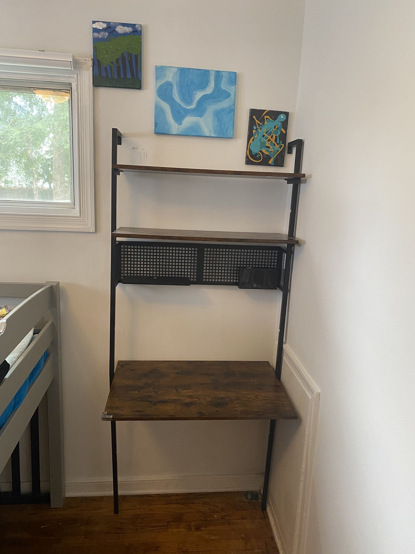 Work Desk with Shelves - Great Condition