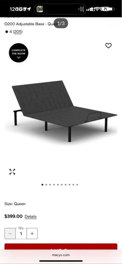 Adjustable bed base queen size unopened