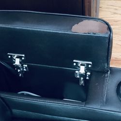 Black Faux Leather Recliner Couch