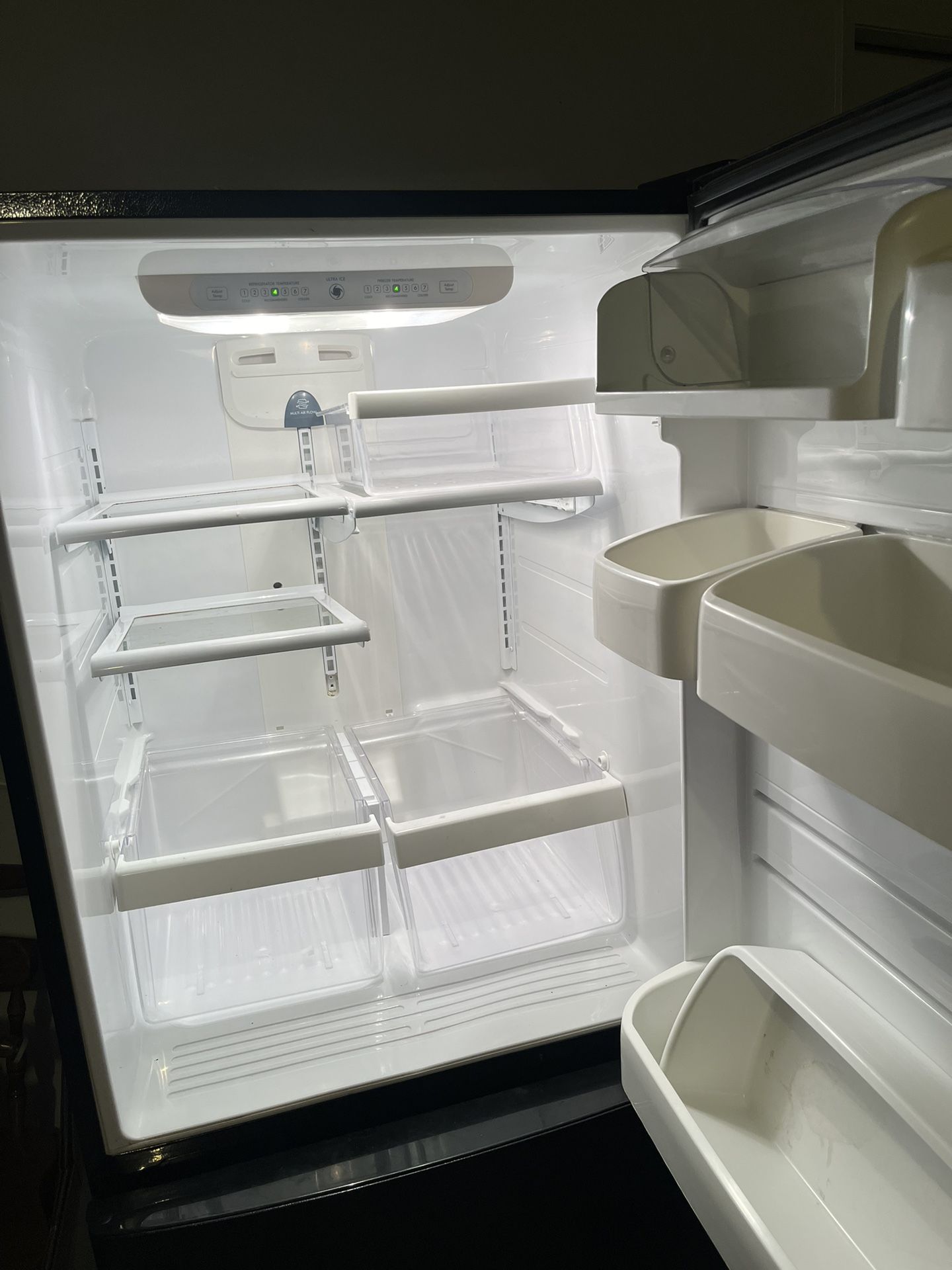 Kenmore Sears Bottom Freezer Refrigerator Black 22 cu ft