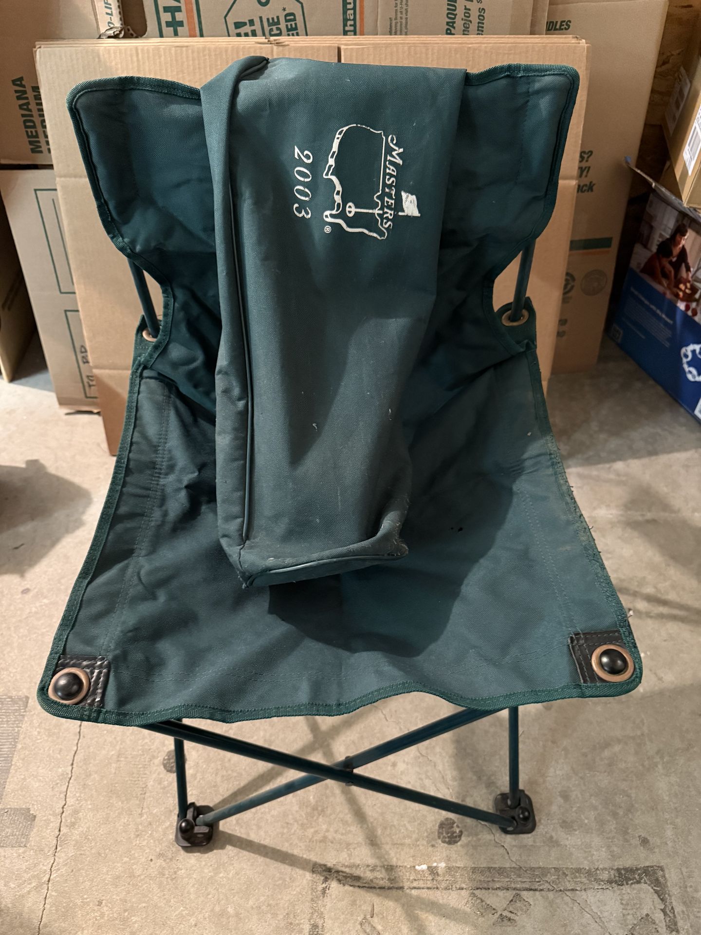 Vintage 2003 Masters Tournament folding chair — genuine Augusta National collectible.