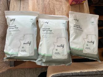 Motif breast milk storage bags