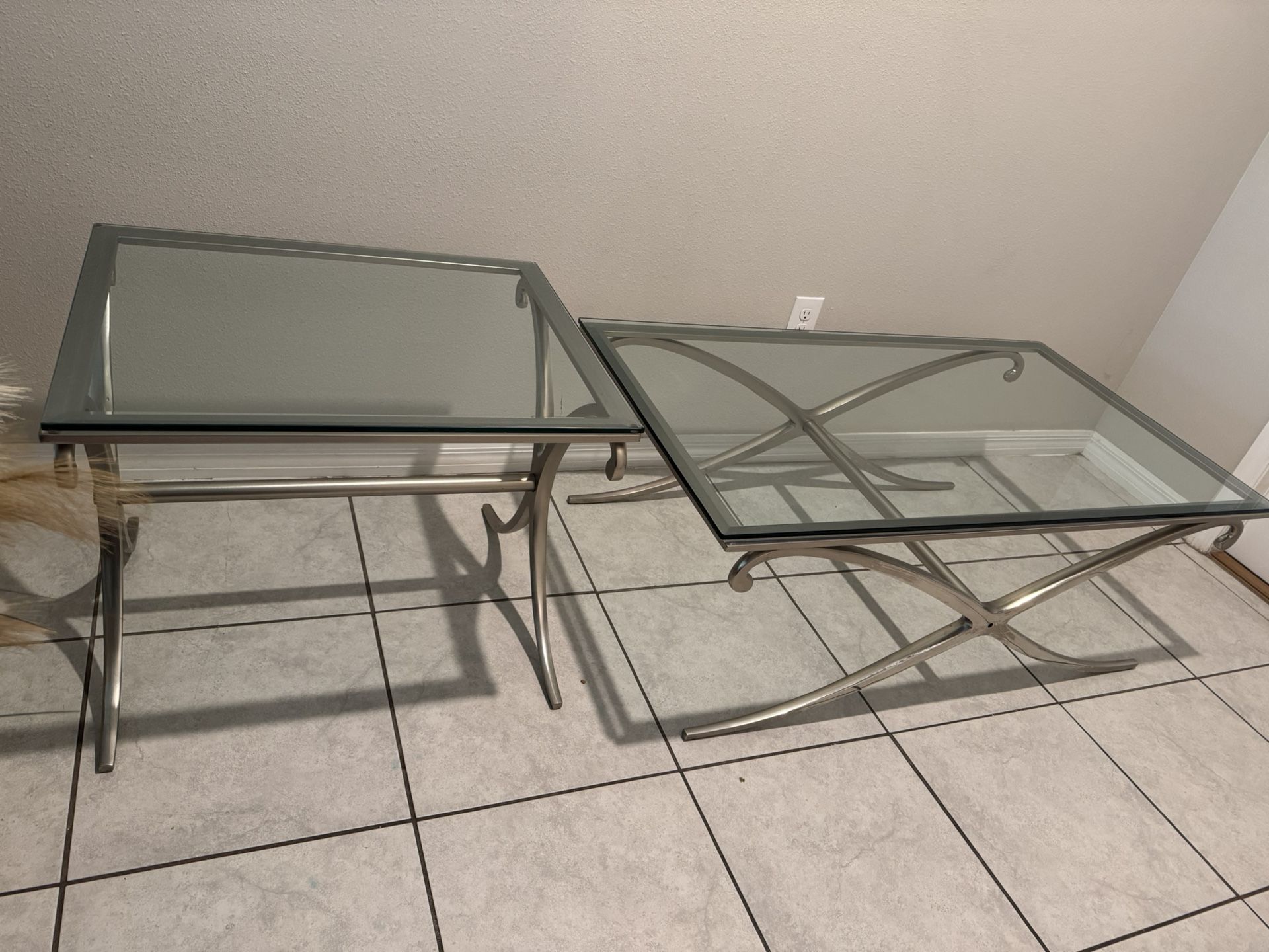 Glass Coffee & End Table