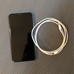 iPhone XR with Charging cable