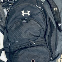 Black Unisex Under Armor Backpack