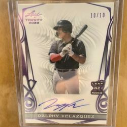Really Nice Ralphy Velazquez Numbered Autograph Rookie Card.. 