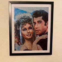 Grease Movie Art Piece Of Danny Zuko And Sandy Olson