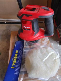BAUER 20V Cordless 6 in. Compact Orbital Polisher/Buffer With Buffer Pad. See Details