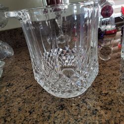 Crystal ice buckets , perfect heavy never been used fifty dollars each