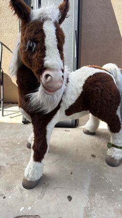 FUR REAL FRIENDS HASBRO INTERACTIVE S'MORES PONY LIFE SIZE 40” TALL