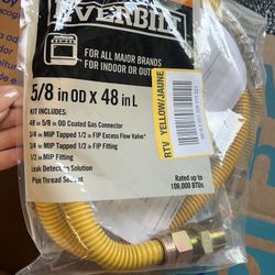 Gas Range Connector Kit 5/8 in x 48