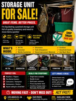 🚨 LOS ANGELES — STORAGE LIQUIDATION THIS WEEK 🚨