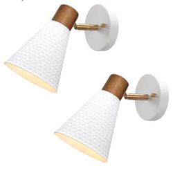 BRAND NEW - White Wall Sconces, Set Of 2