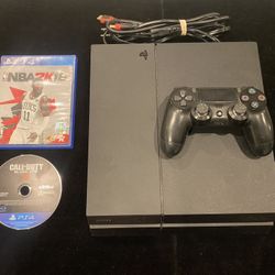 SONY CUH1215A Original PlayStation 4 PS4 Console 500GB + 1 Controller + 2 Games(Post Nintendo Era)