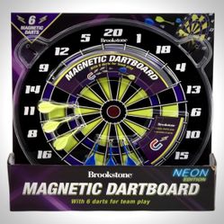 BROOKSTONE Magnetic Dartboard NIB 