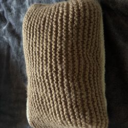 Hand Knitted Pillow 