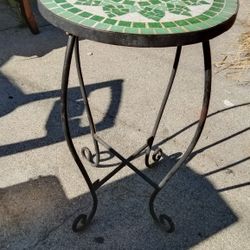 MOSAIC TABLE PLANT STAND 